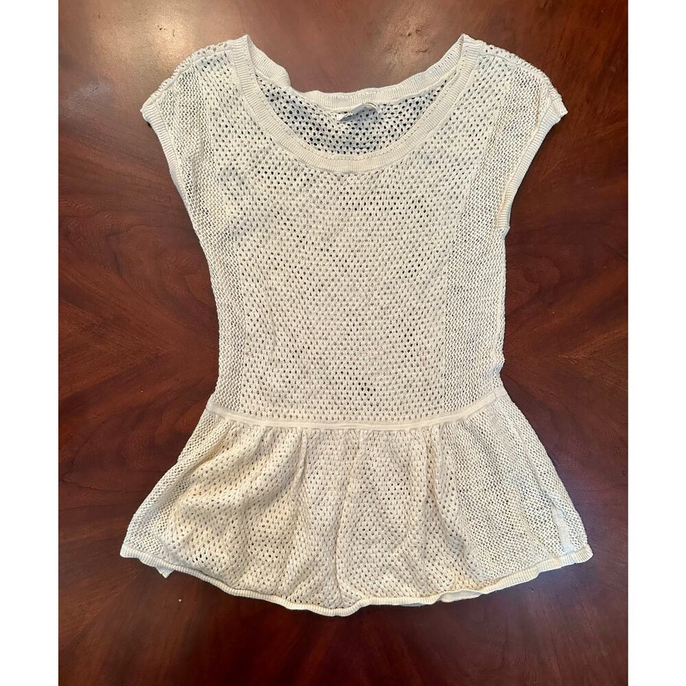 American Eagle Peplum Sweater M